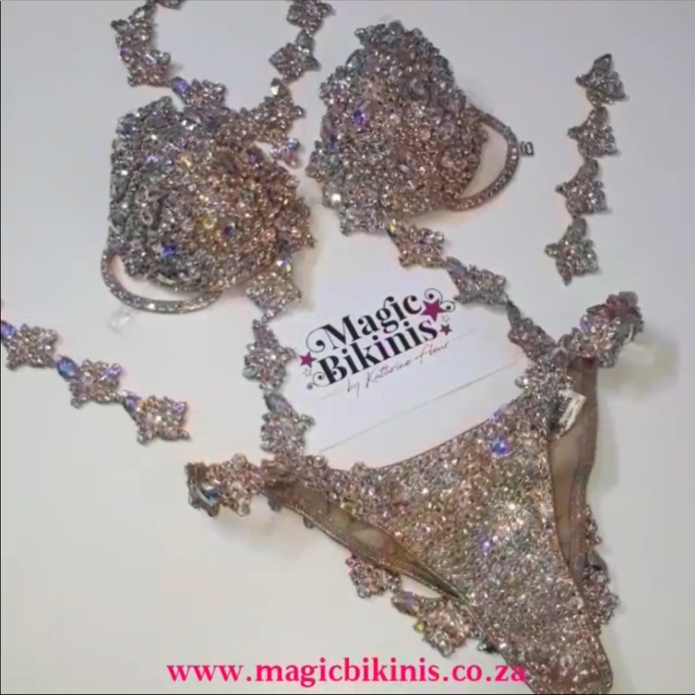 WBFF Rose Gold MAGIC BIKINIS SUIT